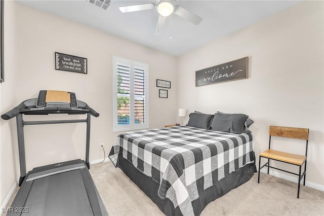 10353 Settlers Run Ave, Las Vegas, NV 89166 - carpeted bedroom with baseboards and ceiling fan