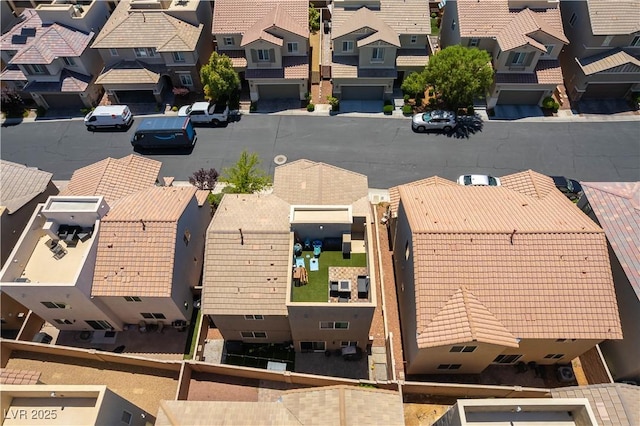 aerial view of residential area