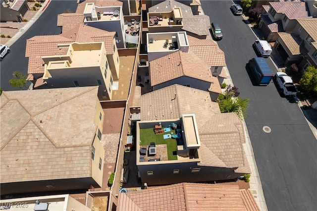 aerial view of residential area