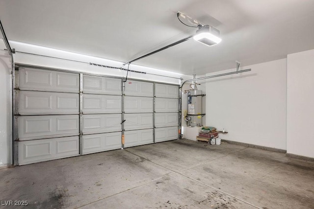 7755 Pacific Rim Ct, Las Vegas, NV 89139 - garage with water heater and a garage door opener