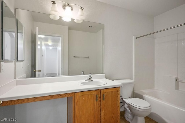 7755 Pacific Rim Ct, Las Vegas, NV 89139 - full bathroom with toilet, vanity, and bathing tub / shower combination