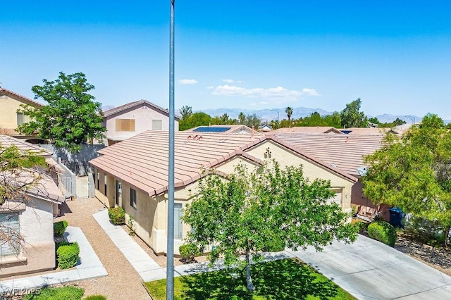 7755 Pacific Rim Ct, Las Vegas, NV 89139 - view from above of property with a mountain backdrop