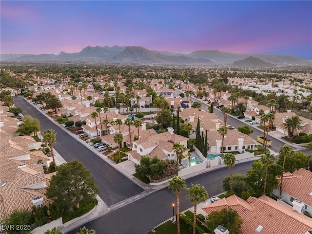 8100 Lake Hills Dr, Las Vegas, NV 89128 - aerial view of residential area featuring a mountainous background