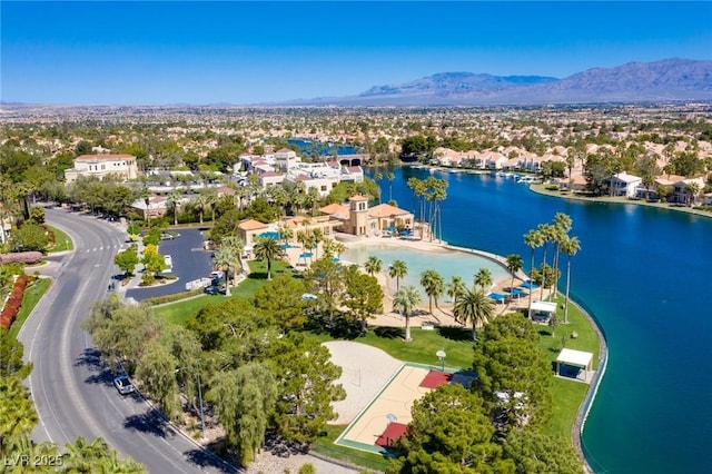 8100 Lake Hills Dr, Las Vegas, NV 89128 - bird's eye view of a water and mountain view