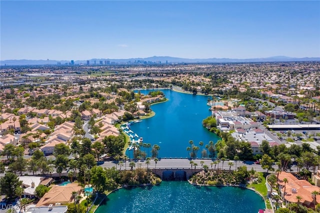 8100 Lake Hills Dr, Las Vegas, NV 89128 - bird's eye view of a water and mountain view