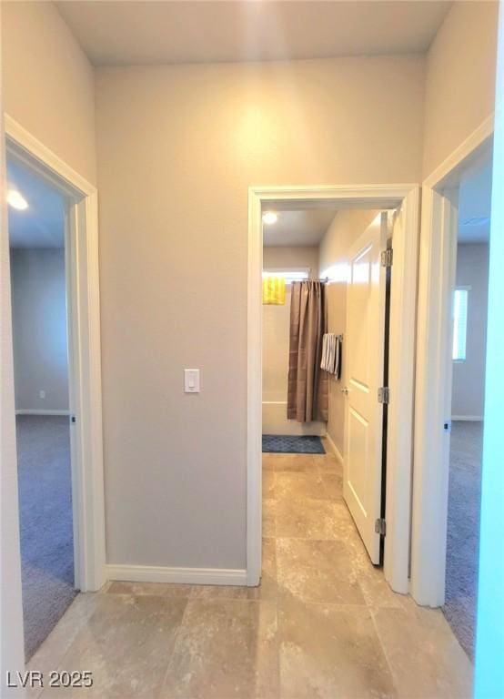 hall with baseboards