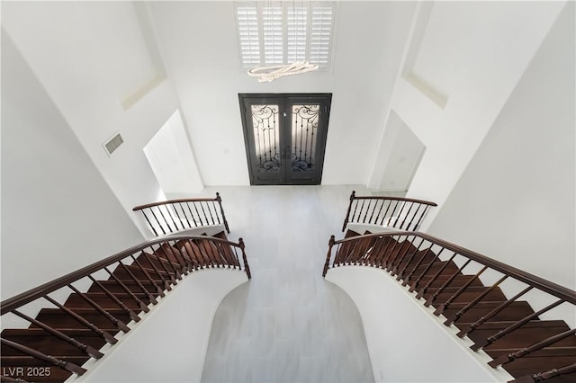 1316 Eagle Meadow Ct, Las Vegas, NV 89123 - foyer entrance featuring a high ceiling and stairway
