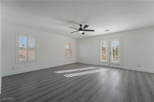 1316 Eagle Meadow Ct, Las Vegas, NV 89123 - spare room featuring french doors, healthy amount of natural light, and wood finished floors