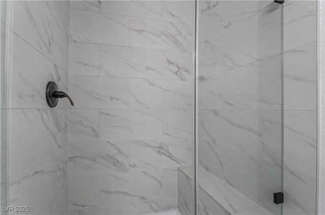 1316 Eagle Meadow Ct, Las Vegas, NV 89123 - bathroom with a marble finish shower