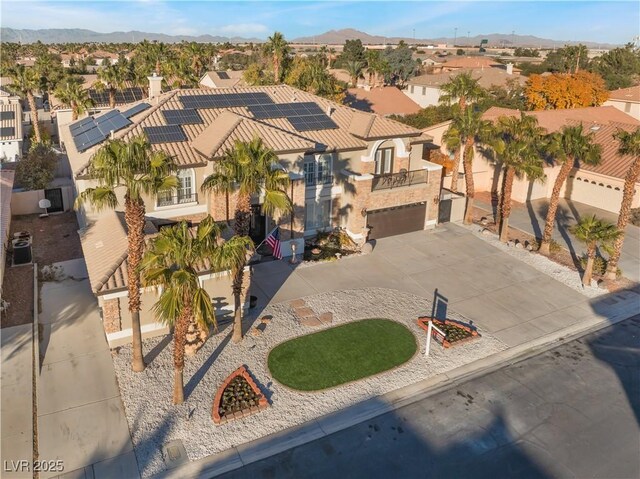 1316 Eagle Meadow Ct, Las Vegas, NV 89123 - aerial perspective of suburban area featuring a mountainous background