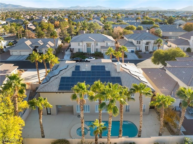 1316 Eagle Meadow Ct, Las Vegas, NV 89123 - aerial perspective of suburban area with a pool