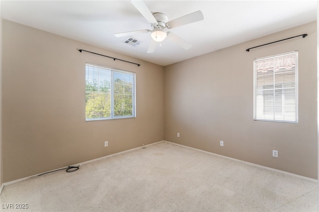9360 Canalino Dr, Las Vegas, NV 89134 - empty room featuring carpet flooring, ceiling fan, and baseboards