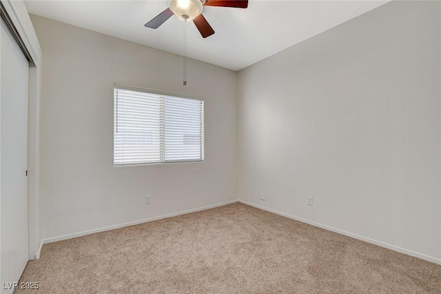 832 Seco Verde Ave, Henderson, NV 89015 - spare room featuring carpet floors, a ceiling fan, and baseboards