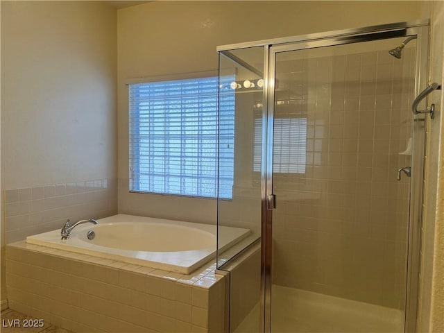 2855 Grande Valley Dr, Las Vegas, NV 89135 - full bath with a garden tub and a shower stall