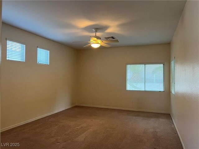 2855 Grande Valley Dr, Las Vegas, NV 89135 - empty room with carpet floors, ceiling fan, and baseboards