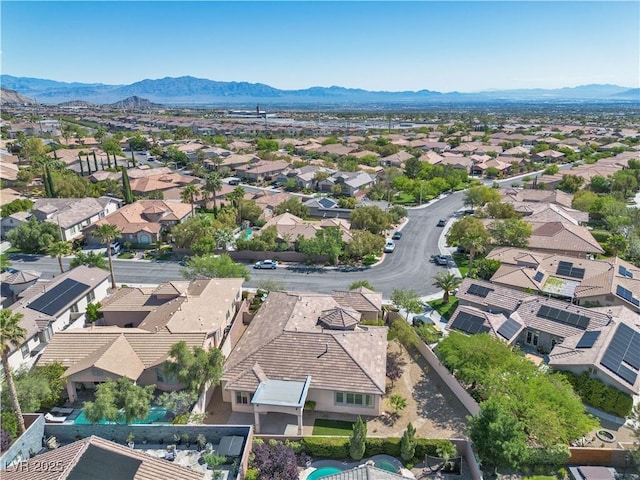 11621 La Mirago Pl, Las Vegas, NV 89138 - aerial view of residential area featuring mountains