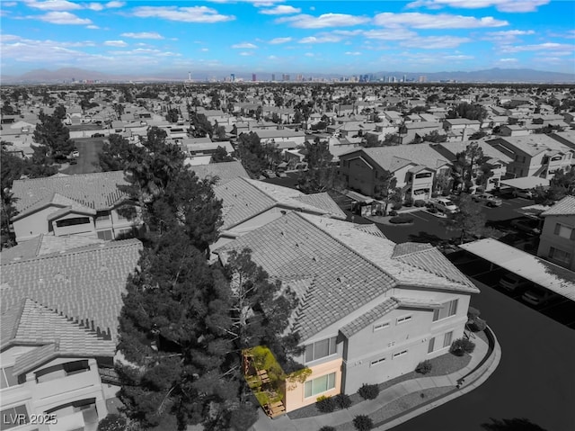 350 S Durango Dr Unit 108, Las Vegas, NV 89145 - aerial perspective of suburban area featuring mountains