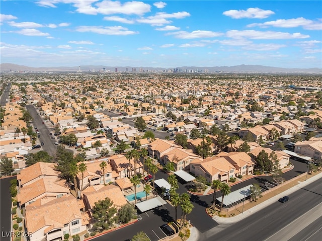350 S Durango Dr Unit 108, Las Vegas, NV 89145 - aerial view of residential area with a mountain backdrop
