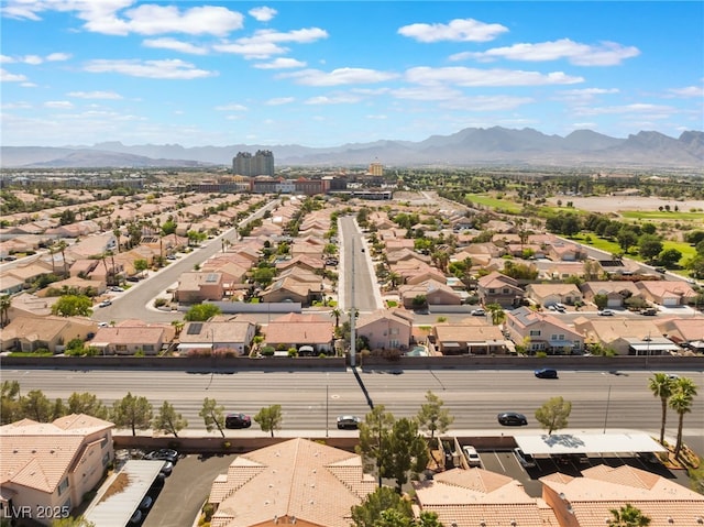 350 S Durango Dr Unit 108, Las Vegas, NV 89145 - aerial view of residential area featuring a mountainous background