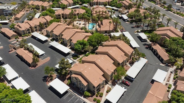 aerial view of residential area