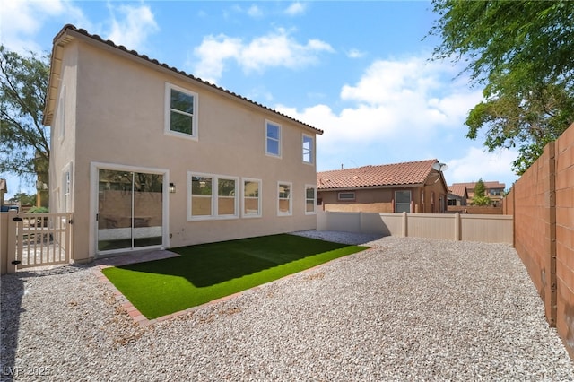 529 Fork Mesa Ct, Henderson, NV 89015 - back of house featuring stucco siding and a tiled roof