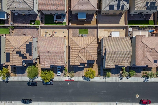 aerial view of residential area
