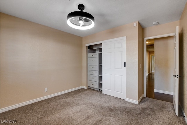 6117 Foxcroft Ave, Las Vegas, NV 89108 - unfurnished bedroom with carpet flooring, baseboards, and a closet