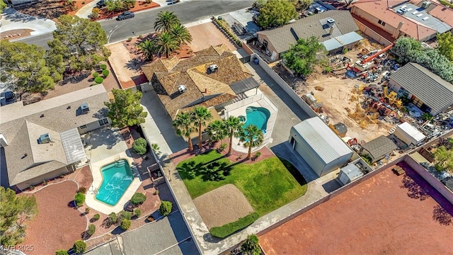 6117 Foxcroft Ave, Las Vegas, NV 89108 - aerial view of residential area featuring a pool