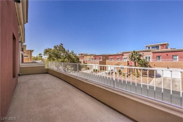 balcony with a residential view