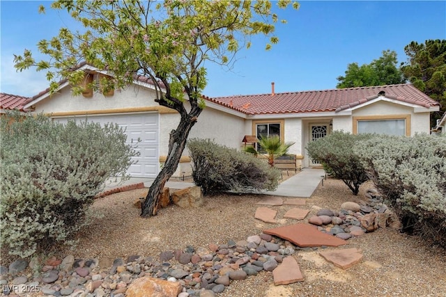 5220 Shasta Daisy St, North Las Vegas, NV 89031 - single story home featuring a garage, a tile roof, and stucco siding