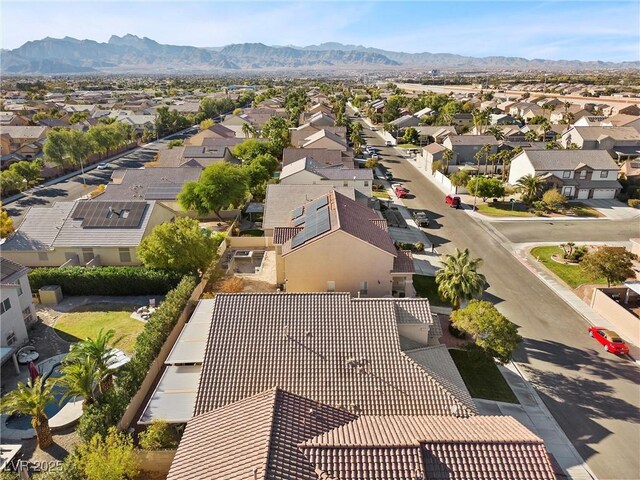 6141 Markleham Ave, Las Vegas, NV 89130 - aerial view of residential area with mountains