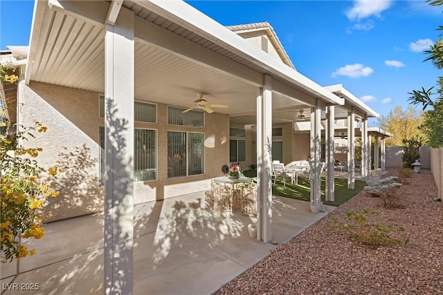 6141 Markleham Ave, Las Vegas, NV 89130 - view of patio / terrace with ceiling fan