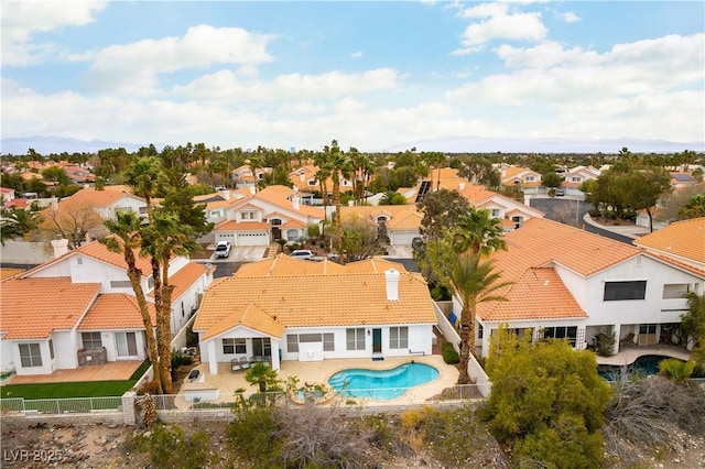 1933 Davina St, Henderson, NV 89074 - aerial perspective of suburban area featuring a pool