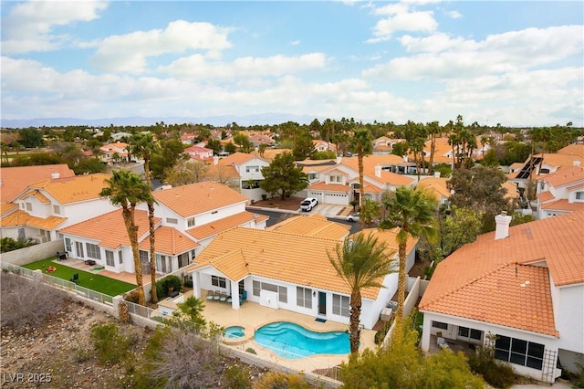 1933 Davina St, Henderson, NV 89074 - aerial view of residential area featuring a pool
