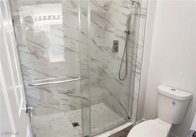5422 Nestled Moon Ct, Las Vegas, NV 89131 - full bathroom with toilet and a marble finish shower