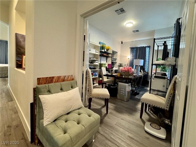 5422 Nestled Moon Ct, Las Vegas, NV 89131 - office with wood finished floors and baseboards