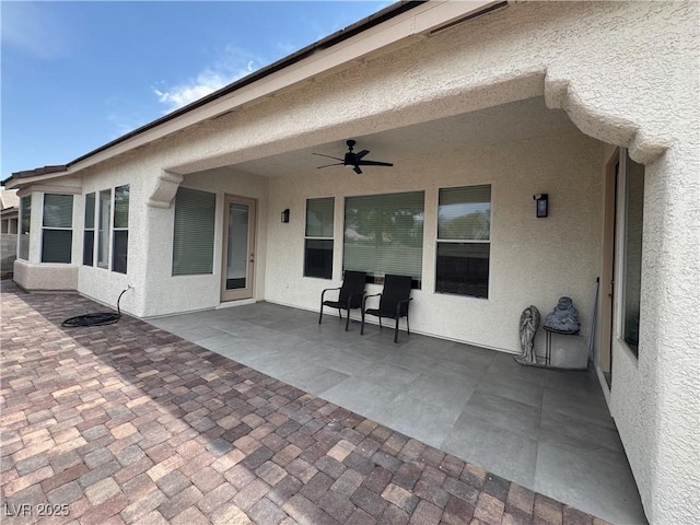 5422 Nestled Moon Ct, Las Vegas, NV 89131 - view of patio with a ceiling fan