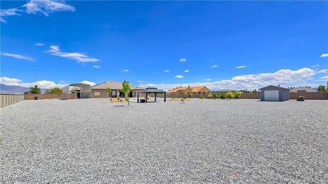 3780 Shawnee Ave, Pahrump, NV 89048 - view of yard featuring a gazebo and fence
