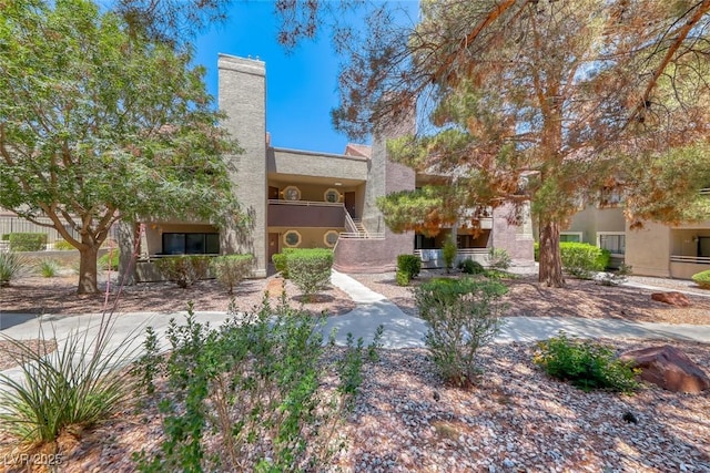 view of front of property with stucco siding
