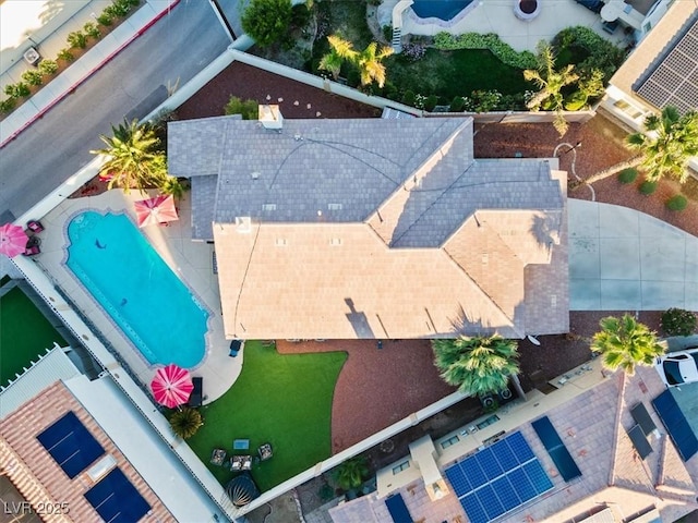 view of subject property featuring a pool