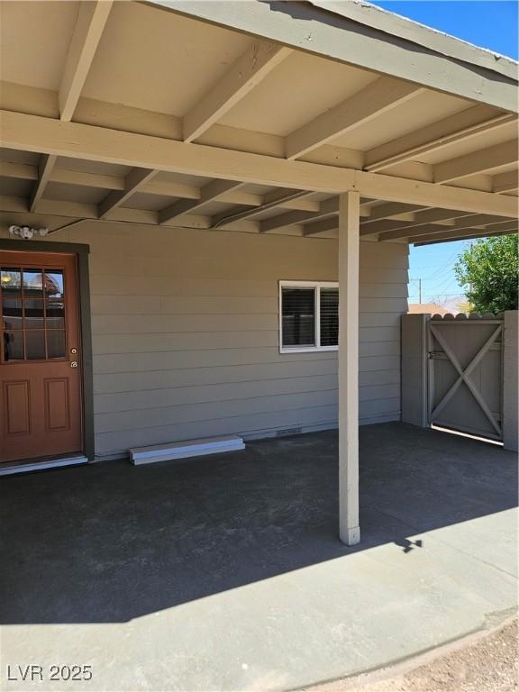 131 Copper St, Henderson, NV 89015 - property entrance featuring a gate