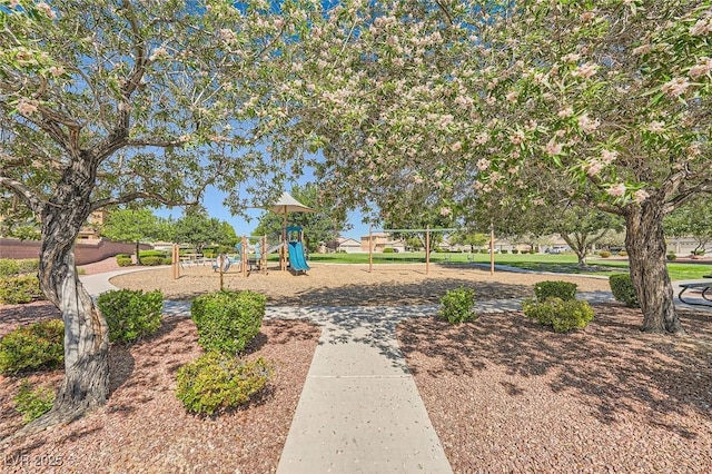 view of community jungle gym