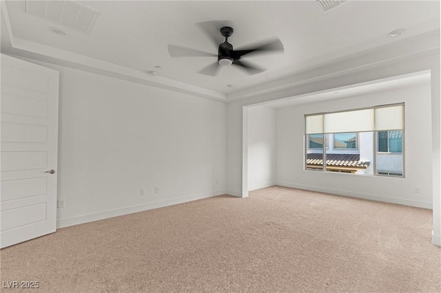 10851 Hanwicke Harbor Ave, Las Vegas, NV 89166 - carpeted empty room featuring a ceiling fan and baseboards