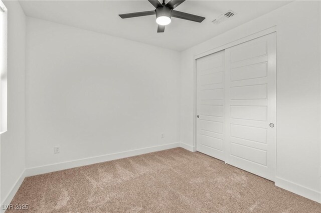 10851 Hanwicke Harbor Ave, Las Vegas, NV 89166 - unfurnished bedroom featuring carpet floors, a closet, and ceiling fan