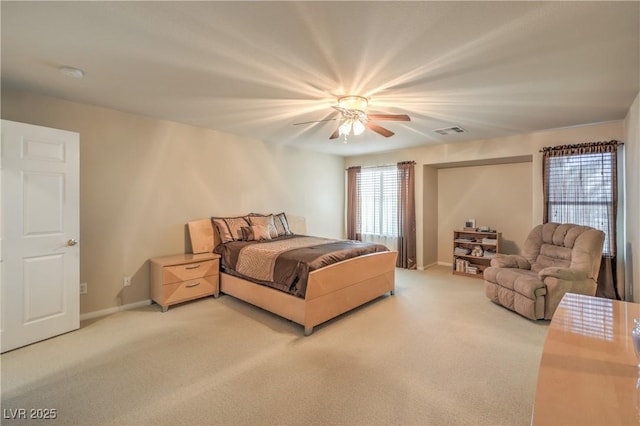 6559 Musette Ave, Las Vegas, NV 89139 - carpeted bedroom featuring baseboards and ceiling fan