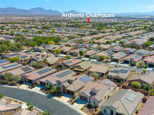 5650 Pleasant Palms St, North Las Vegas, NV 89081 - aerial view of residential area with a mountainous background