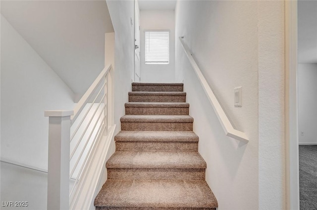 8056 Haywood Estate Ave, Las Vegas, NV 89113 - stairway with carpet floors