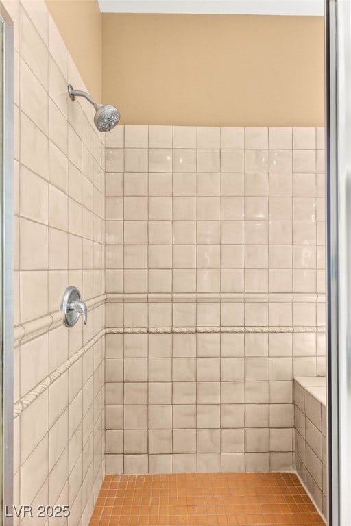 215 Great Gable Dr, Las Vegas, NV 89183 - bathroom with tiled shower