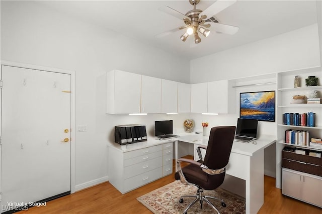 215 Great Gable Dr, Las Vegas, NV 89183 - office space featuring light wood finished floors and ceiling fan