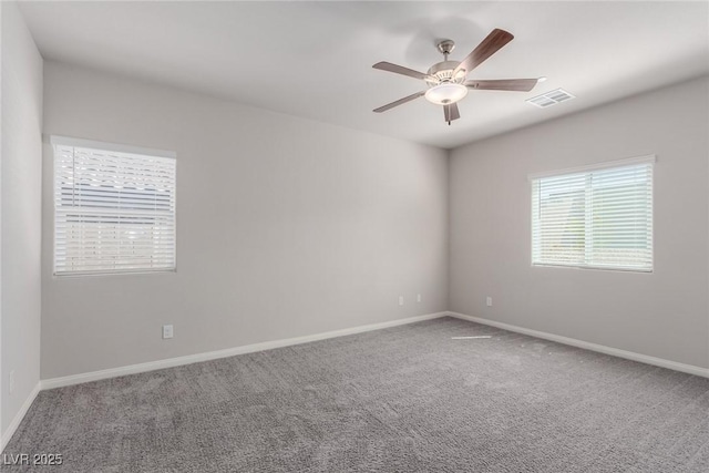10257 Sequoia Falls Pl, Las Vegas, NV 89149 - empty room featuring carpet, a ceiling fan, and baseboards